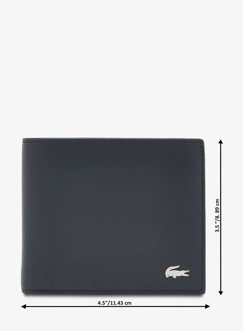 Lacoste Navy Large Leather Wallet for Men | Best Price UAE